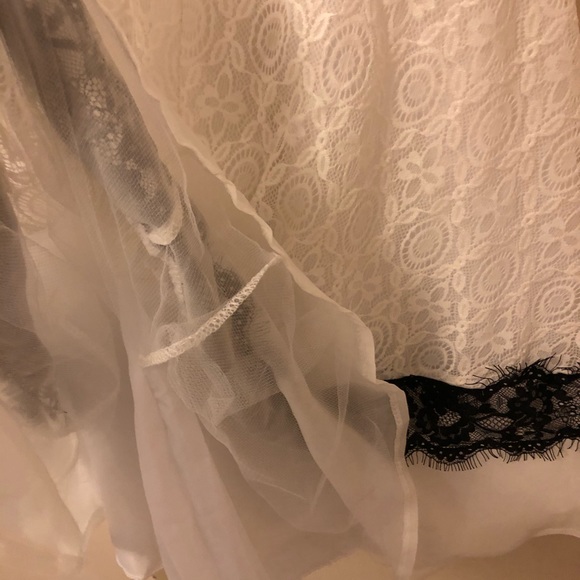 TFNC white & black lace midi dress - Picture 3 of 4